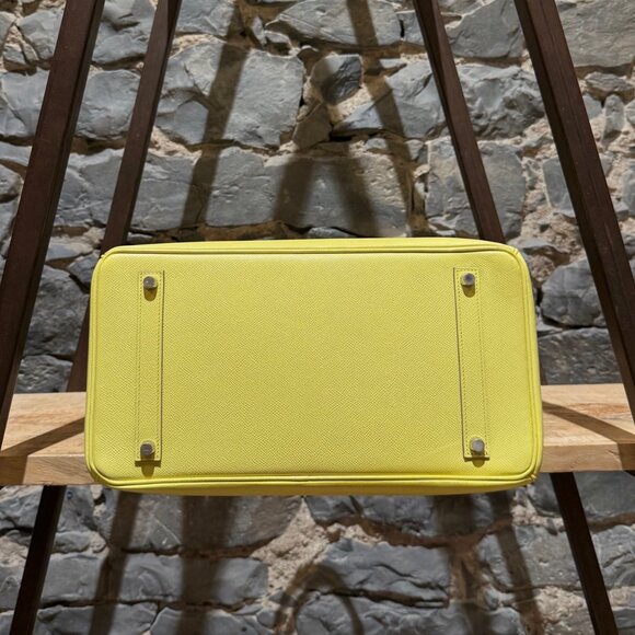 Hermès Soufre Yellow Epsom PHW Birkin 35 Bag - Picture 7 of 15